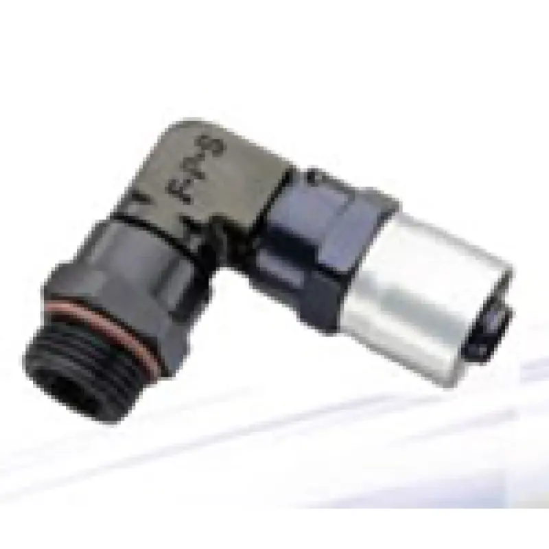 Fragola -8An X 90 Degree Sport Crimp Hose End X 1/2 Npt 1