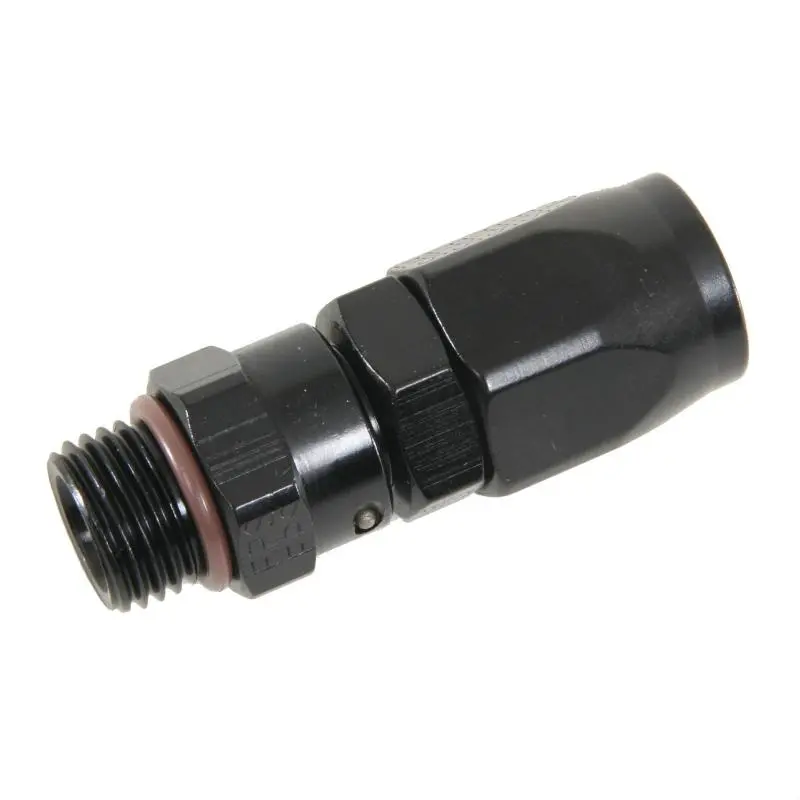 Fragola -8An Straight X 3/4-16 (8) Hose End - Black 1