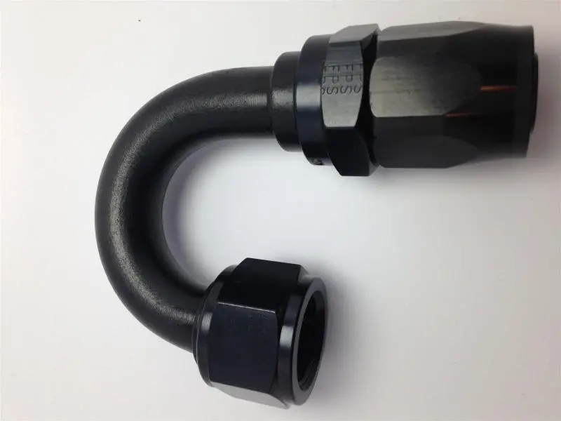 Fragola -6An Nut X -8An Hose 180 Degree Expanding Hose End - Black 1