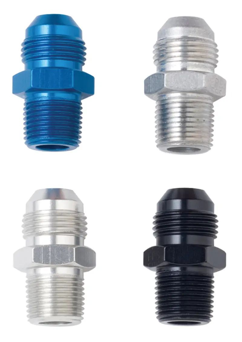 Fragola -16An X 1-1/4 Npt Straight Adapter - Black 1