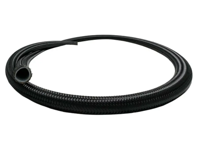 Fuelab Black Nylon Stainless Steel Braided Ptfe Hose - 6An - 6Ft 1