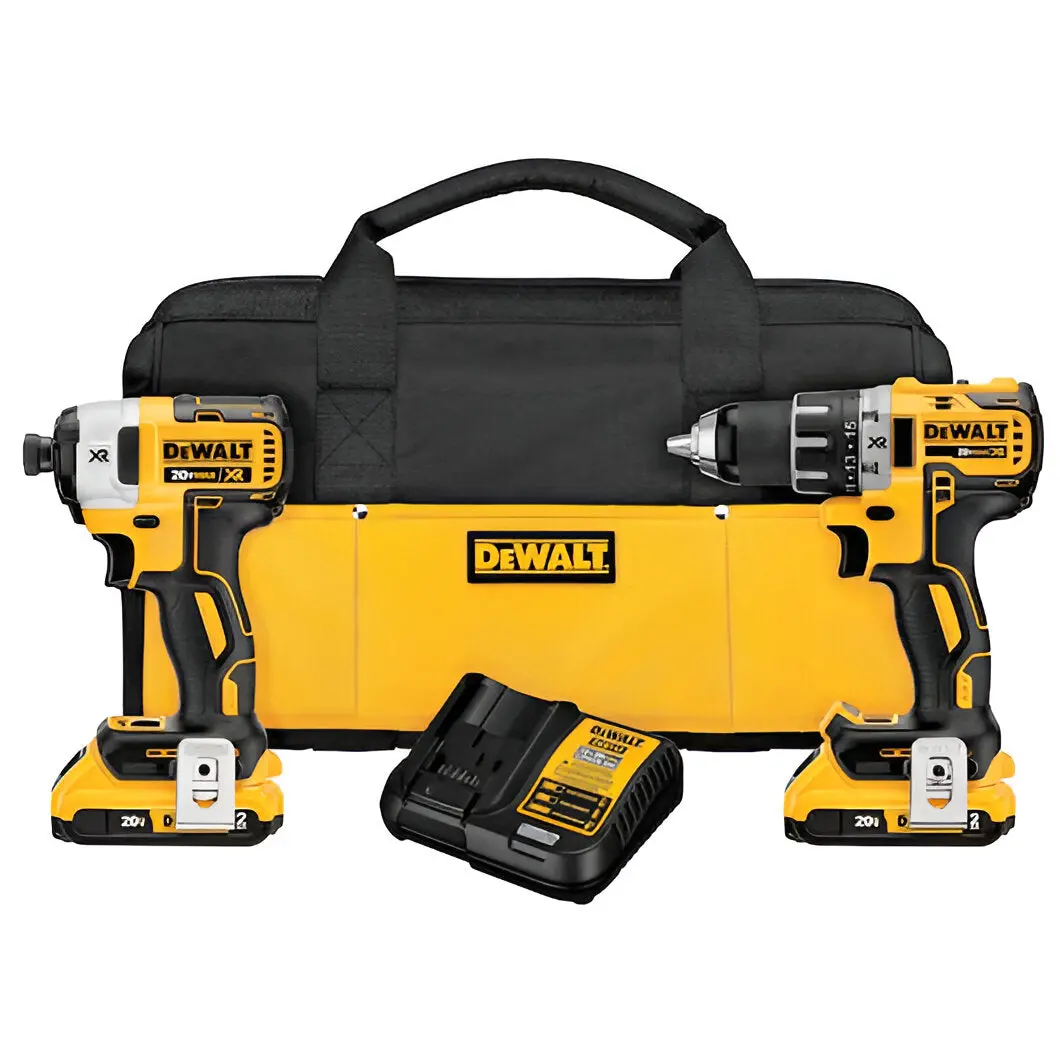 Dewalt 20V Max* Xr® Brushless Cordless Compact Drill/Driver And Impact Driver Combo Kit 1