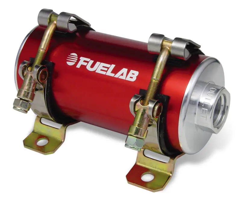 Fuelab Prodigy High Flow Carb In-Line Fuel Pump - 1800 Hp - Red 1