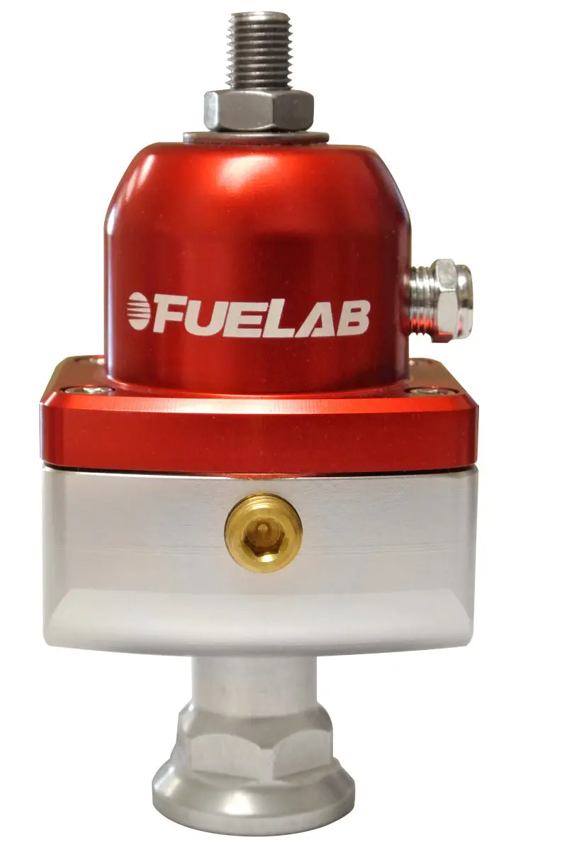 Fuelab 575 High Pressure Adjustable Mini Fpr Blocking 25-65 Psi (1) -6An In (2) -6An Out - Red 1