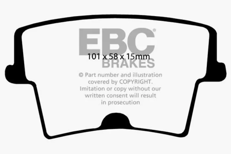 Ebc Greenstuff Rear Brake Pads For 2006–2010 Chrysler 300 Limited 3.5L Awd 1