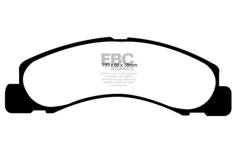 Ebc 00-02 Ford Excursion 5.4 2Wd Ultimax2 Front Brake Pads 1
