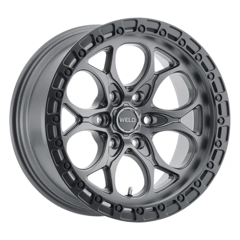 Weld Off-Road W107 Forged Wheel – 20X9 Inches, 6X139.7Mm, Zero Offset, 5-Inch Backspace, Satin Gunmetal With Black Ring 1