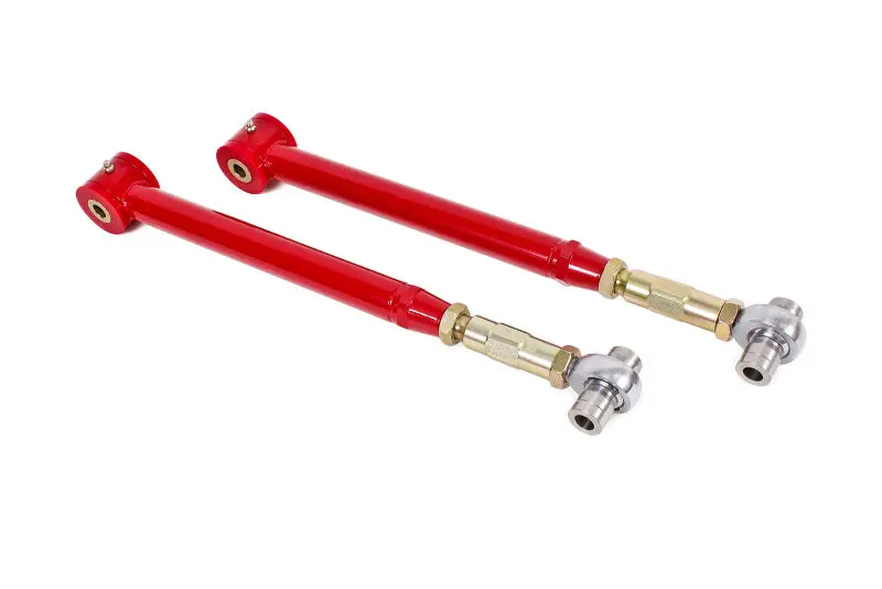 Bmr Adjustable On-Car Lower Control Arms With Rod Ends For 2005–2014 S197 Mustang – Red Polyurethane Bushings 1