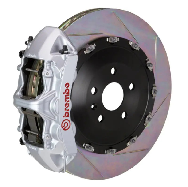 Brembo 21+ Model S Plaid/Model X Plaid Fr Gt Bbk 6 Pist Cast 405X34 2Pc Rotor Slotted Type1-Silver 1