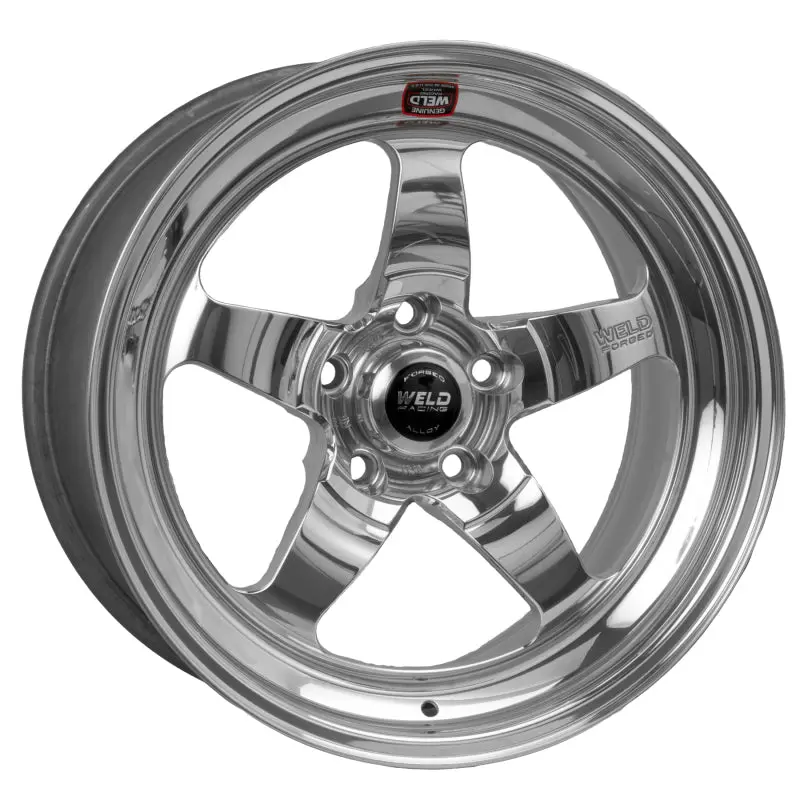 Weld S71 Polished Aluminum Wheel – 18X10", 5X4.5", 6.2" Backspace, Medium Pad Finish (Non-Beadlock) 1