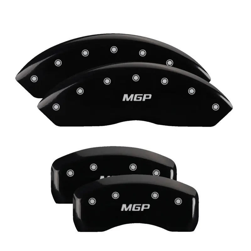 Mgp Engraved 4-Piston Caliper Covers – Front & Rear, Black Finish With Silver Accent, Fits 2013 Kia Optima 1