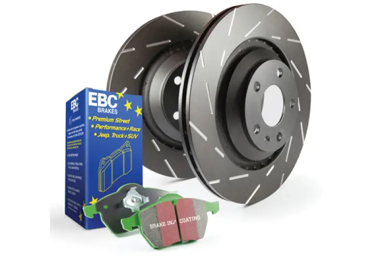 Ebc S2 Street Brake Kit – Greenstuff Pads + Usr Drilled & Slotted Rotors 1