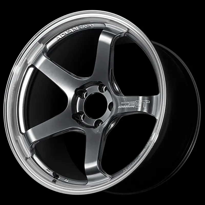 Advan Gt Beyond Forged Wheel: 18×8.0″, +42Mm Offset, 5×112 Bolt Pattern, Machined Face & Hyper Platinum Black Finish 1