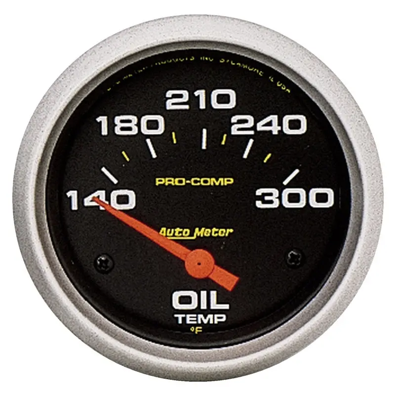 Autometer Pro-Comp 2-5/8In 140-300 Deg Oil Temperature Gauge 1