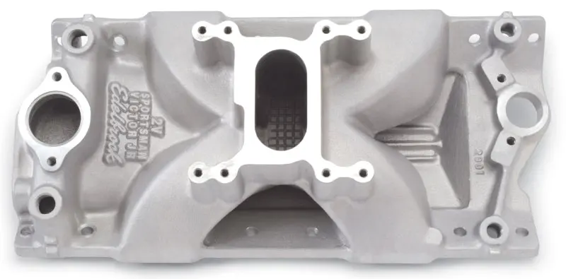 Edelbrock Victor Jr. Dual-Barrel Carbureted Intake Manifold For Small Block V8 1