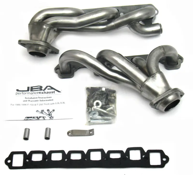 Jba Cat-Forward Headers For 1987–1996 Ford F-150 (5.8L Sbf) – 1-5/8″ Primary Tubes, Raw 409 Stainless Steel 1