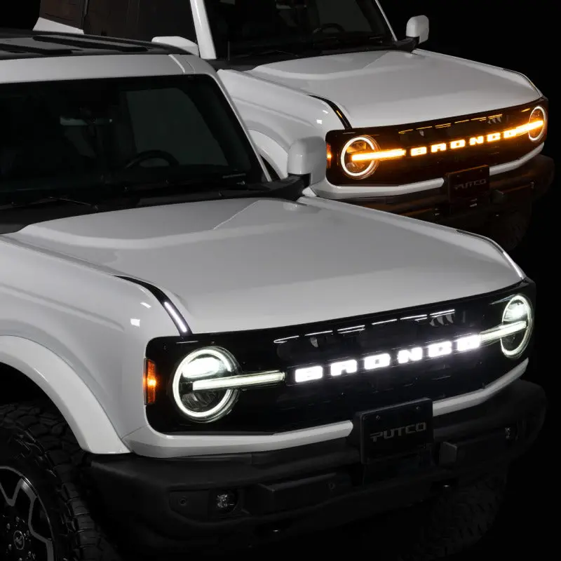 Putco Illuminated Front Emblem For 2021–2023 Ford Bronco – Designed For Models With Integrated Front Camera 1