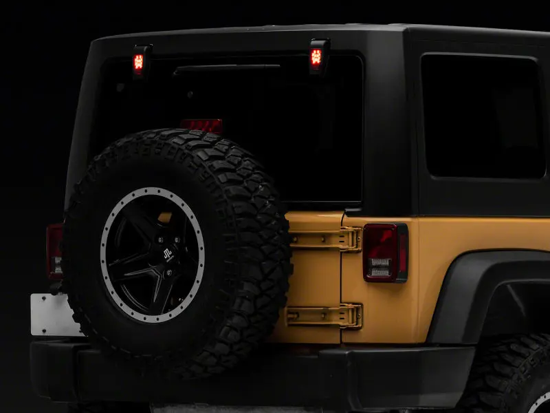 Raxiom Axial Series Led Hinge Lights For 2007–2018 Jeep Wrangler Jk Hard Top – Rear Window Mount, Rgb-Capable 1