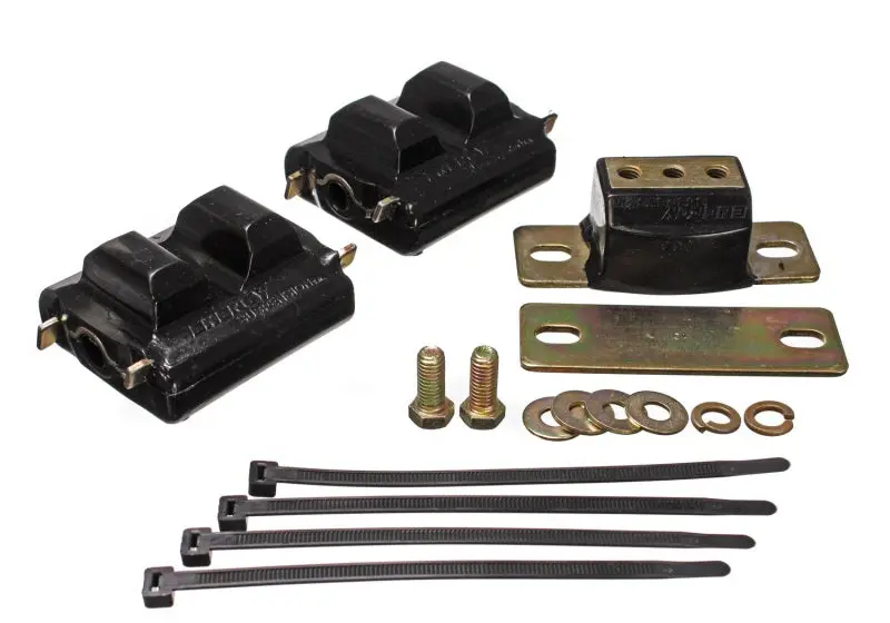 Energy Suspension Black Motor & Transmission Mounts For 1973–1992 Chevrolet Camaro – Zinc-Coated Hardware 1