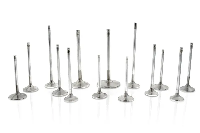 Ferrea S-Flo Competition Plus Exhaust Valve Set – 1.625 In Diameter, 11/32 In Stem, 5.4 In Length, 15° Angle (8-Piece) 1