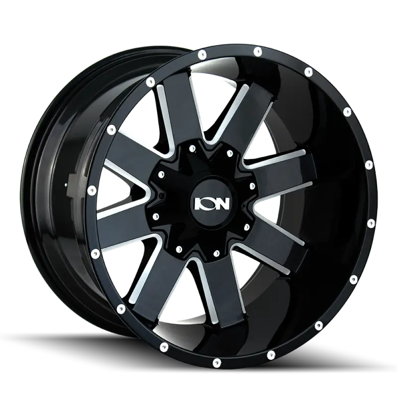 Ion 141 20X9 / 8X170 Bp / 18Mm Offset / 125.2Mm Hub Gloss Black Milled Wheel 1