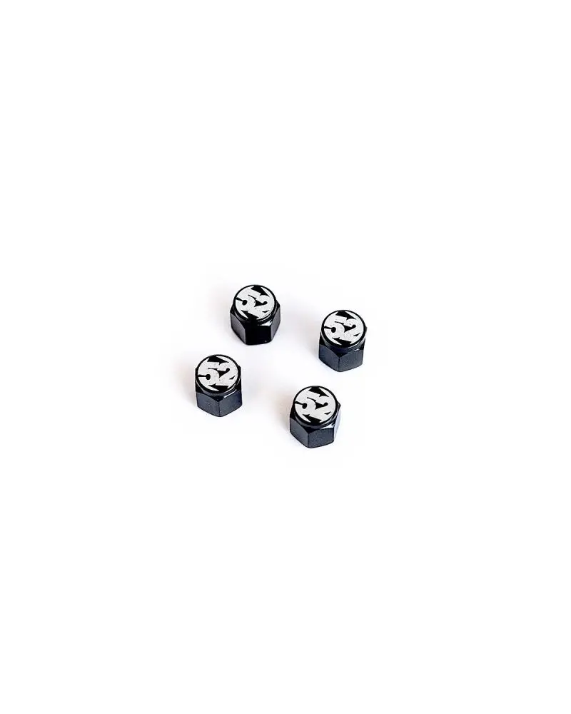 Fifteen52 Black Anodized Valve Stem Cap Set – 4-Pack 1
