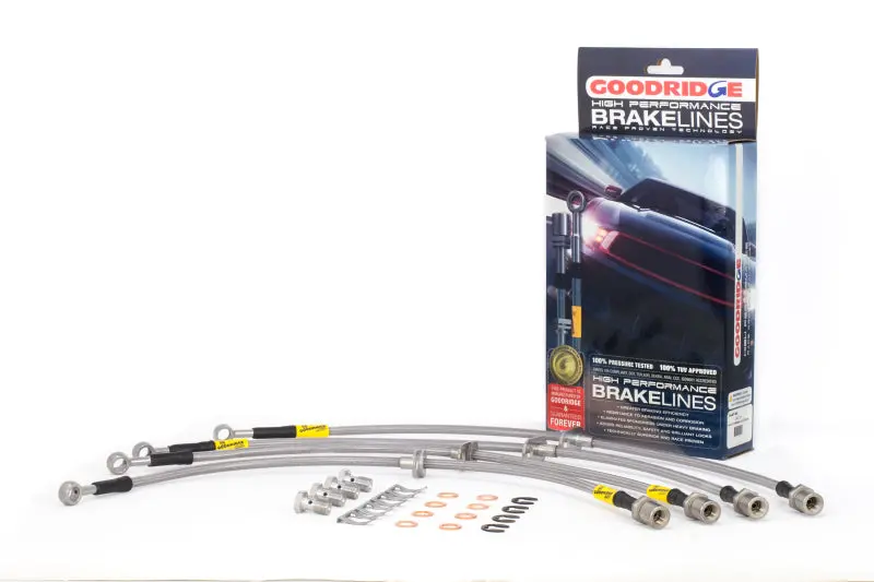 Goodridge Stainless Steel Brake Line Kit – Compatible With 2008–2014 Subaru Sti (Brembo Caliper Equipped) 1