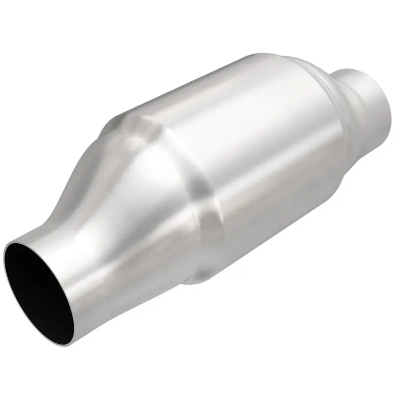 Magnaflow Universal 2-Inch Straight-Through Oval Muffler – Spun Stainless Steel Construction 1