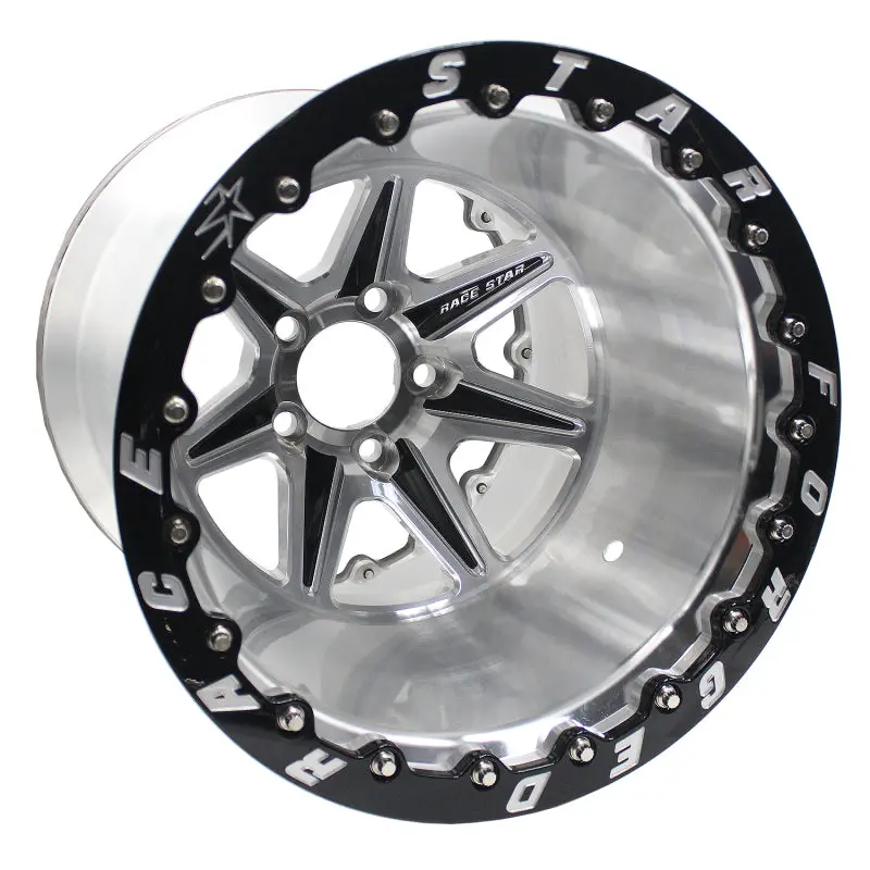 Race Star Valstar 16×16 Alloy Wheel – 5×4.75" Bolt Pattern, 3.072" Center Bore, Machined Face With Black Accents 1
