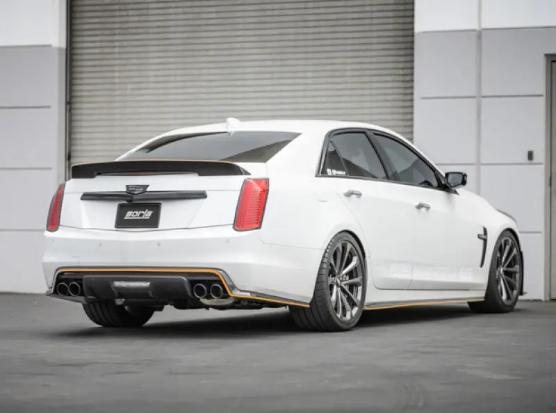 Borla S-Type Valved Cat-Back Exhaust For 2016–2018 Cadillac Cts-V 6.2L V8 – 2.75" Diameter, Black Chrome Tips 2