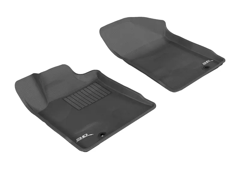 3D Maxpider Custom-Fit Floor Mats For 2009–2014 Nissan Maxima (Kagu Trim) – First Row, Black 1