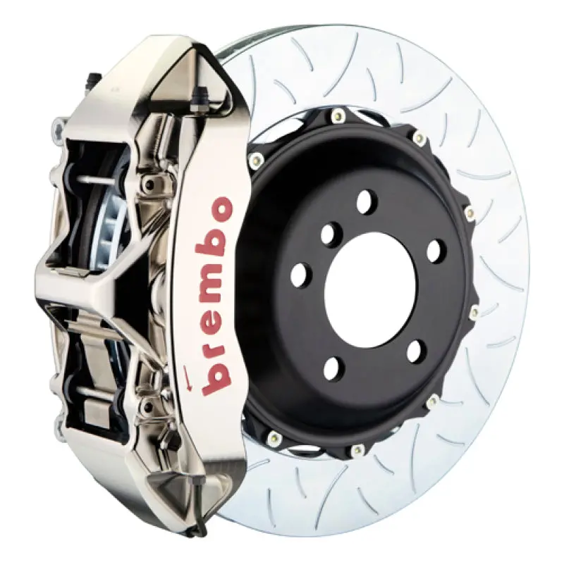 Brembo Gt Big Brake Kit For 2012–2016 Porsche 987 Cayman Gts – 6-Piston Front Calipers, 380X32Mm Slotted Two-Piece Rotors 1
