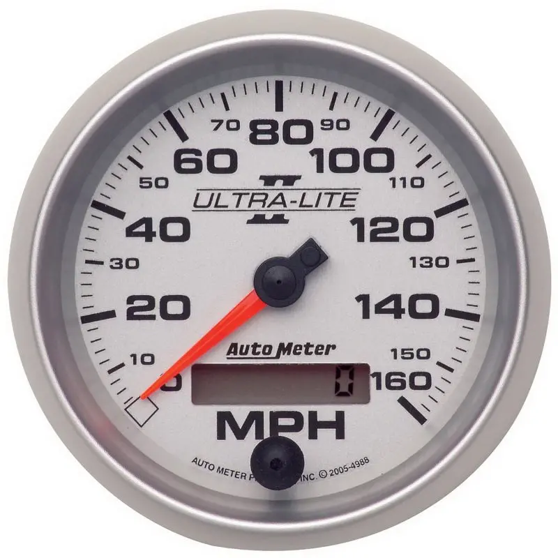 Autometer Ultra-Lite Ii 3-3/8In Programmable Electronic Speedometer (0–160 Mph) 1