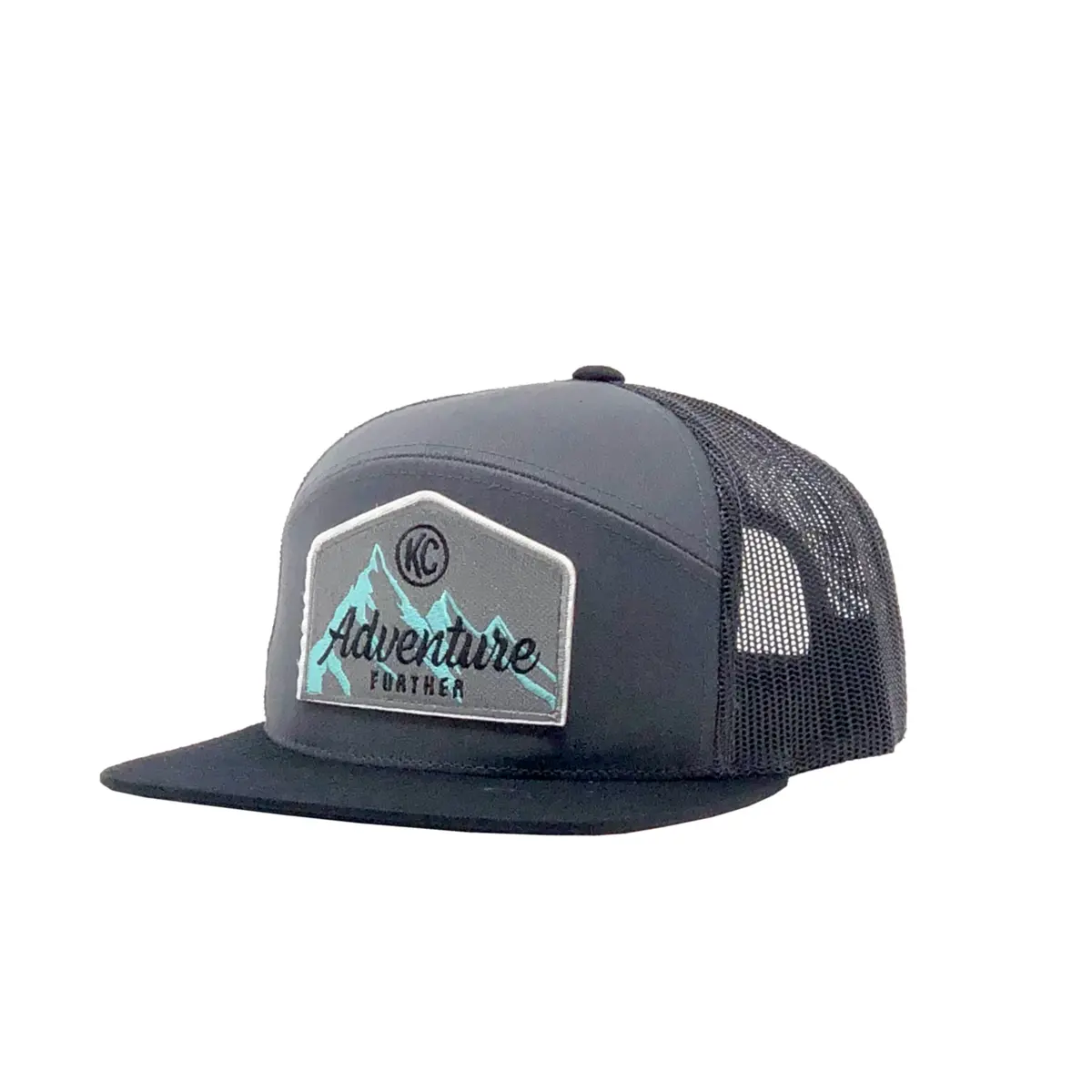 Mountain Adventures Flat-Bill Trucker Hat – Grey, One Size Fits Most 2