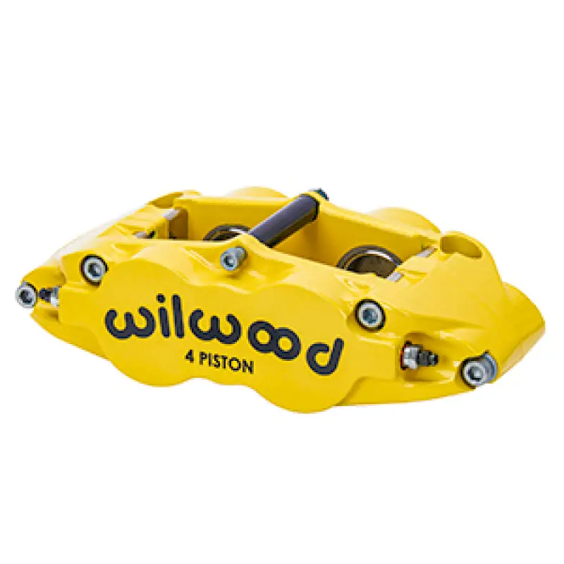 Wilwood Forged Superlite 4R Brake Caliper – Dual 1.38" Pistons, 1.10" Disc, Yellow Finish 1