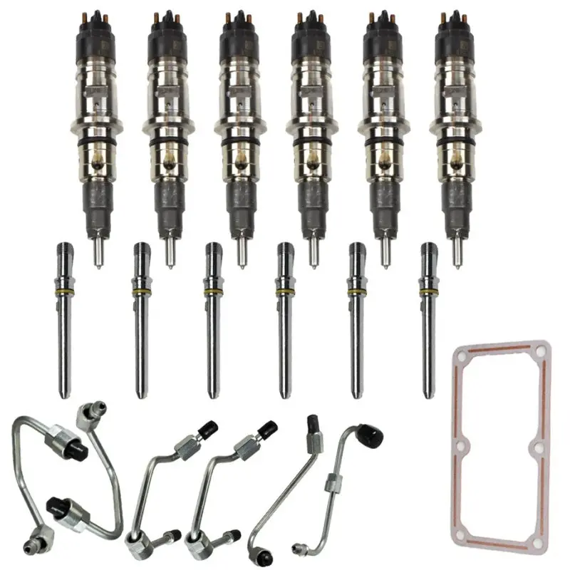 Industrial Injection Fuel Injector Pack For 2013–2018 Dodge Ram 6.7L Cummins – Includes Connecting Tubes & Fuel Lines 1