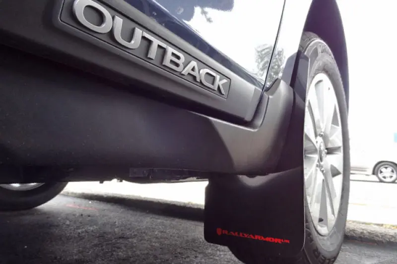 Rally Armor 15-19 Subaru Outback Black Ur Mud Flap W/ Red Logo 2