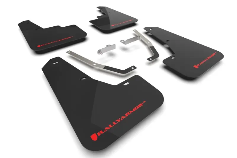 Rally Armor Ur Mud Flaps For 2024 Subaru Crosstrek – Black With Red Logo 1