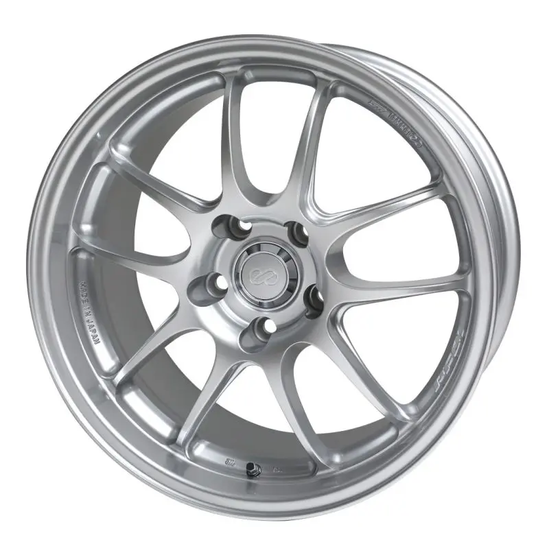 Enkei Pf01 Alloy Wheel – 17X7", 5X114.3 Bolt Pattern, 48Mm Offset, 75Mm Center Bore, Silver Finish 1