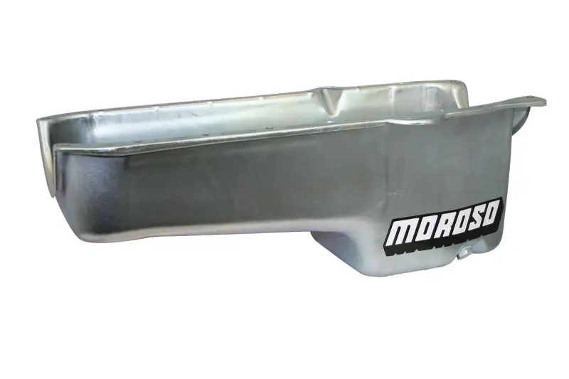 Moroso 5-Quart Steel Wet Sump Oil Pan For 1986+ Chevrolet Small Block V8 (Passenger-Side Dipstick) – 7.5" Depth 1