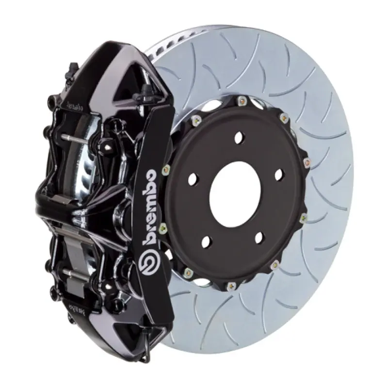 Brembo 12-13 Golf R (Mk6) Front Gts Bbk 6 Piston Cast 350X34 2Pc Rotor Slotted Type-3-Black Ha 1