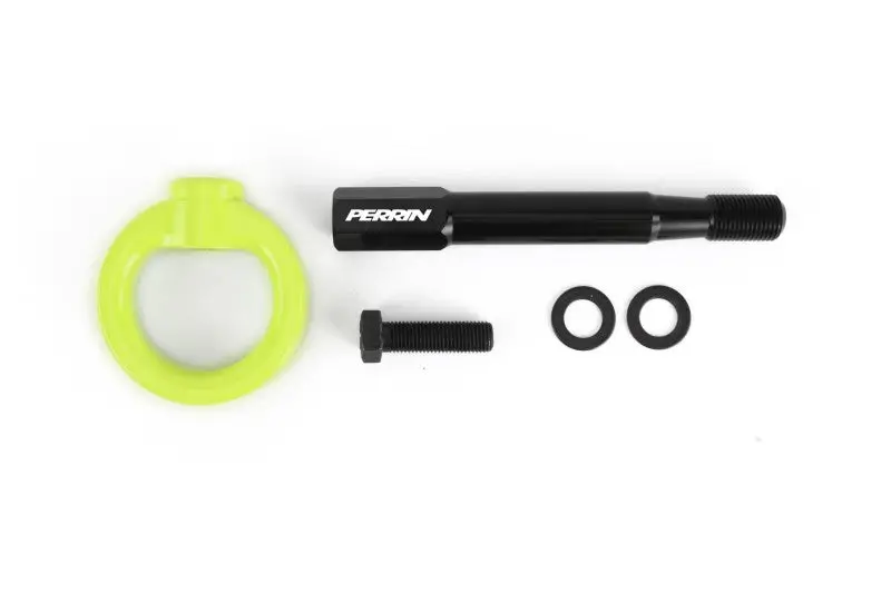 Perrin Neon Yellow Rear Tow Hook Kit For 2022 Subaru Wrx And 2018–2021 Crosstrek 1
