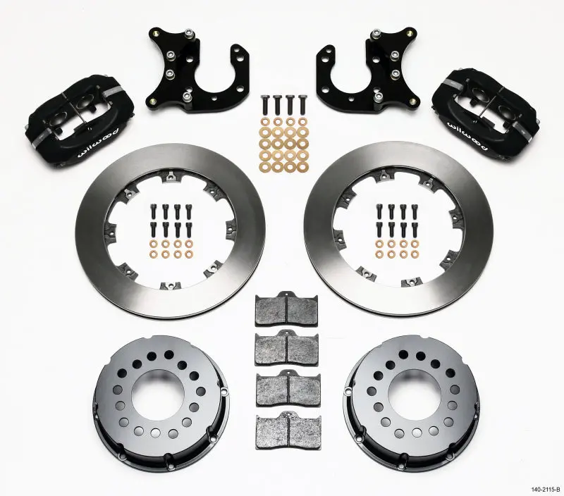 Wilwood Forged Dynalite Power Steering Rear Brake Kit For Big Ford With 2.36-Inch Offset 1