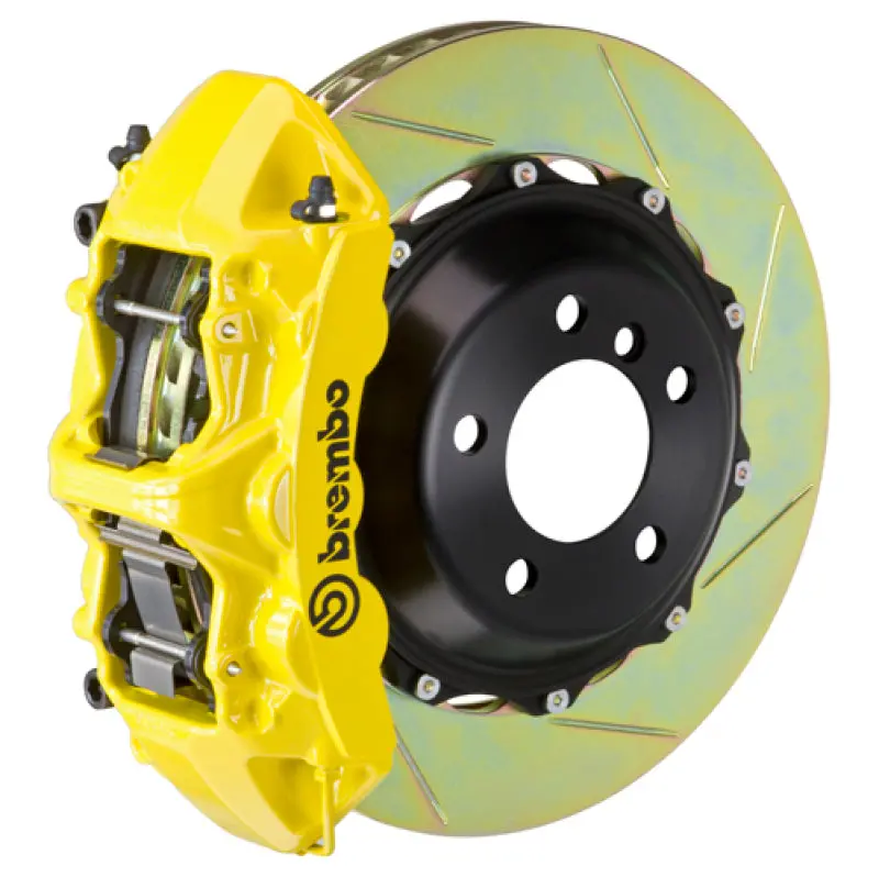 Brembo Gt Big Brake Kit – Front, 6-Piston Calipers, 355X32Mm Two-Piece Slotted Rotors, Yellow Finish (1992–2000 Dodge Viper Rt/10 & Gts) 1