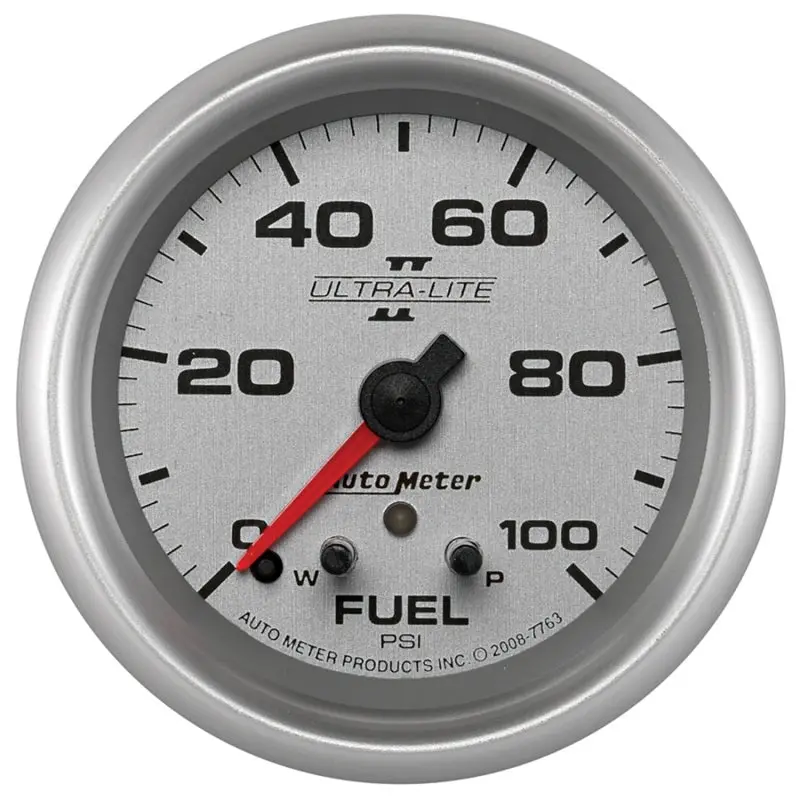 Autometer Ultra-Lite Ii 2-5/8" Electronic Fuel Pressure Gauge – 0–100 Psi Full-Sweep Display 1