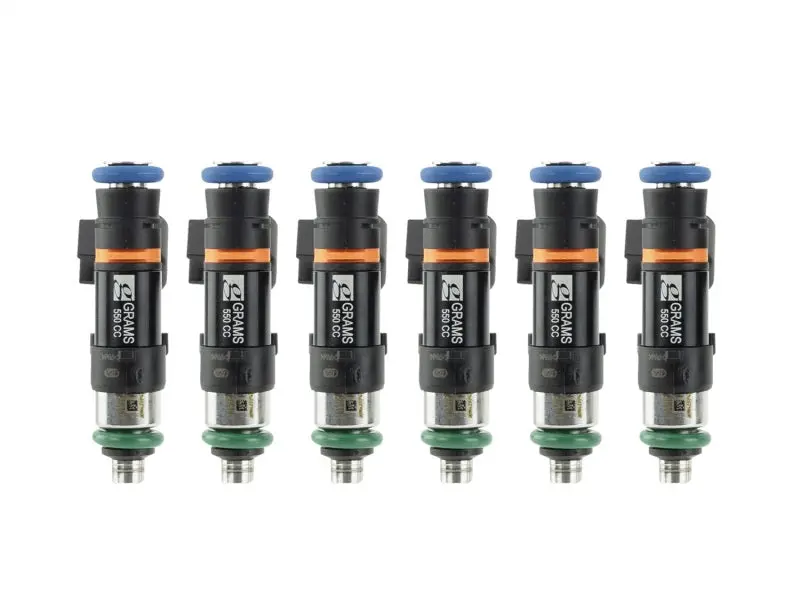 Grams Performance 550Cc Top-Feed Fuel Injectors For Nissan R32/R34 Rb26Dett — 14Mm Fitment (6-Piece Set) 1