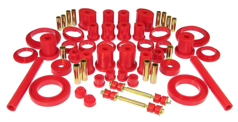 Prothane Total Suspension Bushing Kit In Red For 1994–1998 Ford Mustang 1