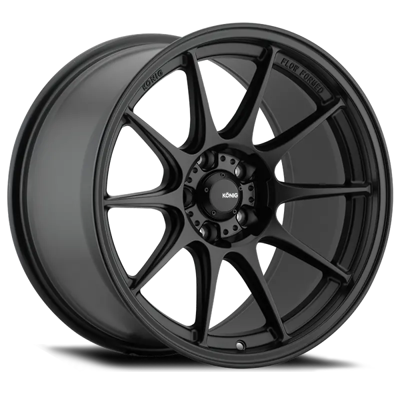 Konig Dekagram Forged Alloy Wheel – 19X9.5 Inch, 5X114.3, Et35 Offset, Semi-Matte Black Finish 1