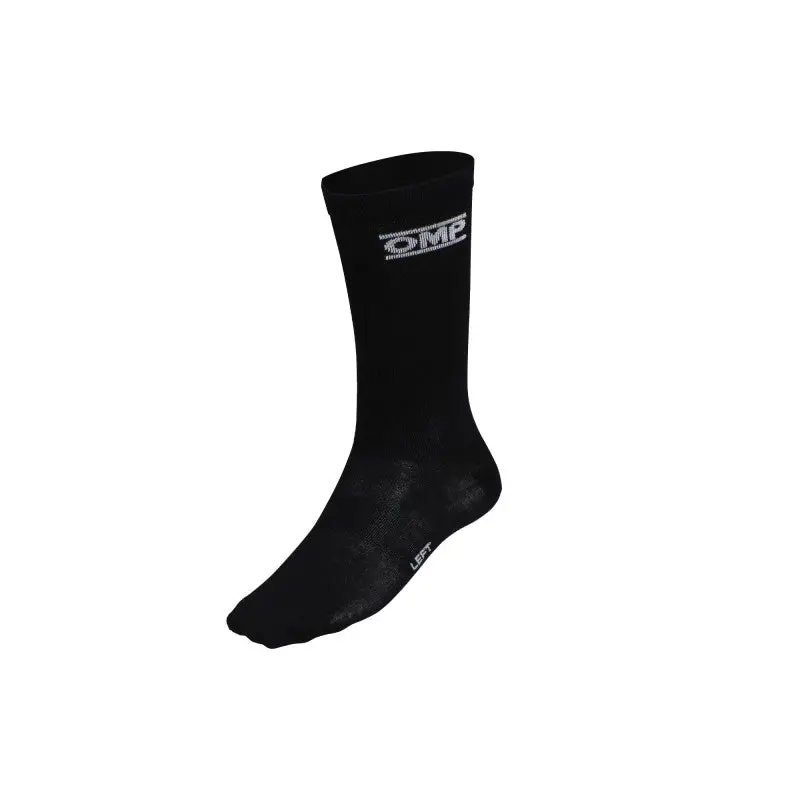 Omp Tecnica Performance Driving Socks – Black, Medium Size, Breathable & Reinforced Arch Support 1