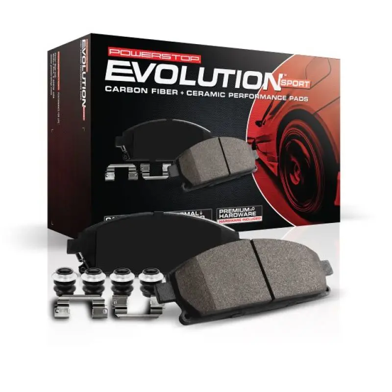 Power Stop Z23 Evolution Sport Front Brake Pads With Hardware For 2018–2019 Buick Enclave 2